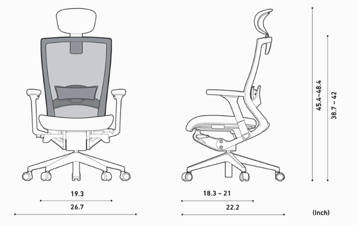 Ghế văn phòng Hàn Quốc T50 Air