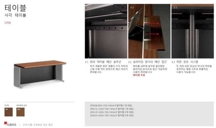 Bàn họp CRX của Fursys Hàn Quốc