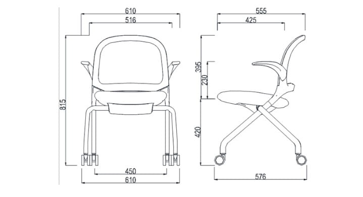 Ghế văn phòng M50 Fursys Hàn Quốc