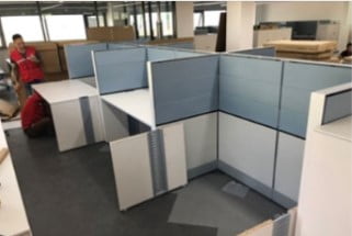 Lắp bàn làm việc fursys